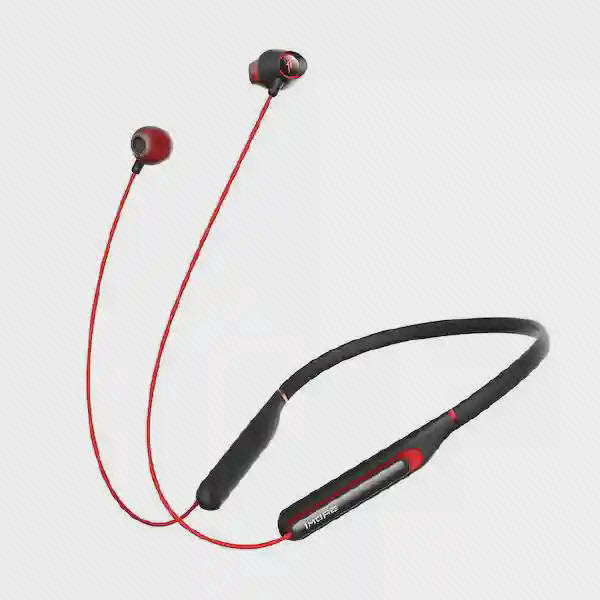هدفون بی‌سیم وان مور Spearhead VR BT مشکی و قرمز با طراحی دور گردنی