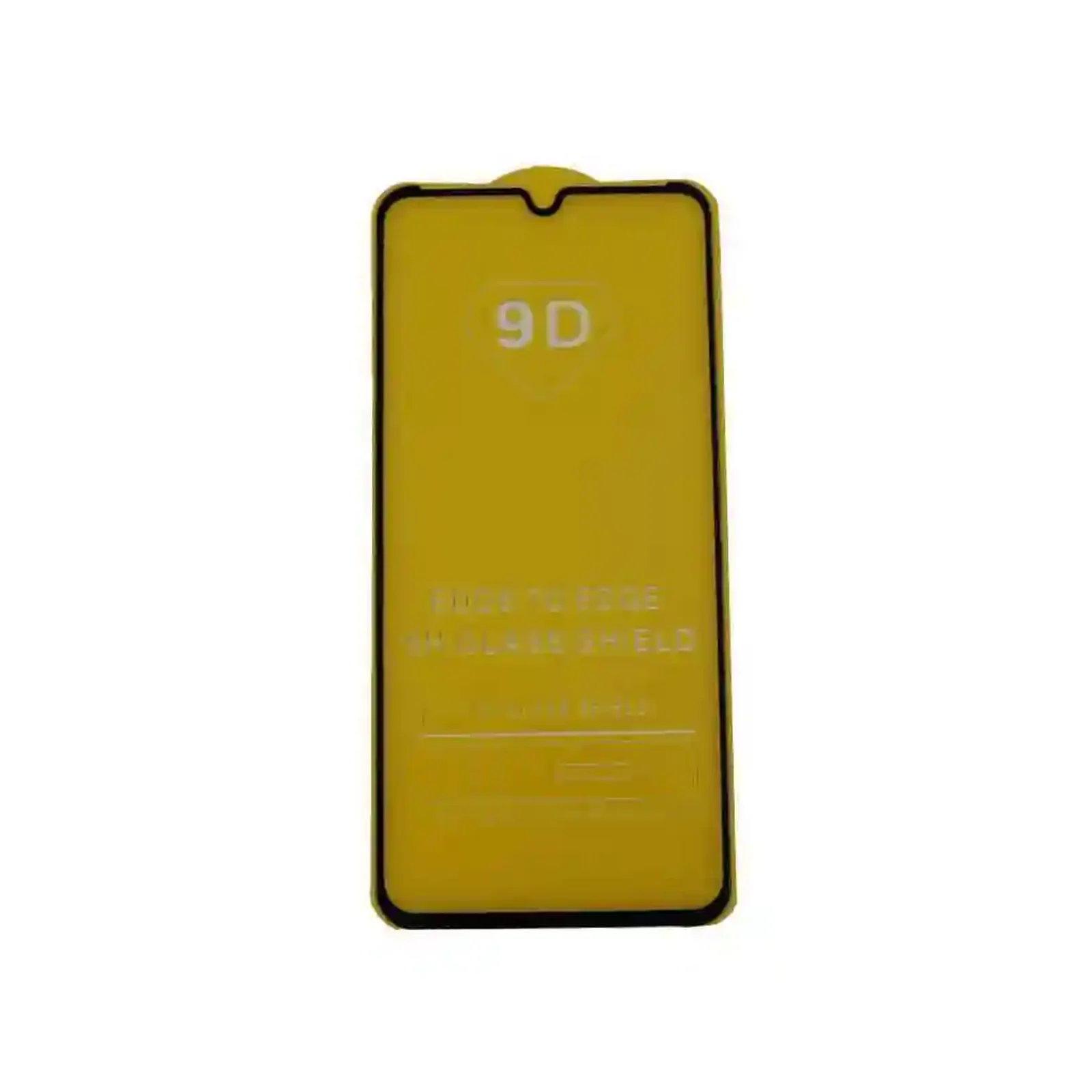 نمای روبهرو گلس فول اسکرین Redmi 7 گلس 9D شیائومی Redmi 7 با حاشیه مشکی و بریدگی قطرهای