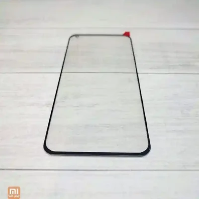 شیشه محافظ تمامصفحه شیائومی Mi 10 نمای روبهروی گلس کامل Mi 10 با حاشیه سیاه باریک