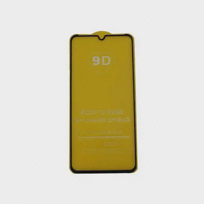 گلس 9D شیائومی Redmi 7 با حاشیه مشکی و بریدگی قطره‌ای