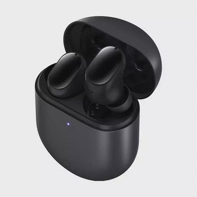 نمای نزدیک ردمی بادز 3 پرو مشکی هندزفری بلوتوثی مشکی Redmi Buds 3 Pro داخل کیس شارژ باز