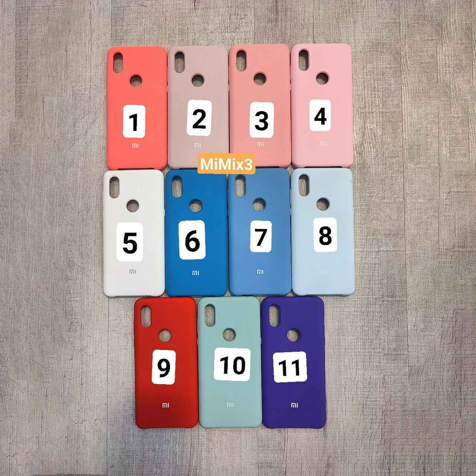 یازده رنگ کاور سیلیکونی اورجینال شیائومی Mi Mix 3 با برش دوربین و اثر انگشت