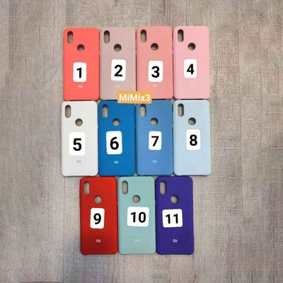 یازده رنگ کاور سیلیکونی اورجینال شیائومی Mi Mix 3 با برش دوربین و اثر انگشت