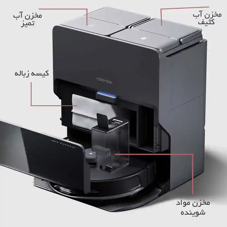 جارو رباتیک شیائومی مدل Roborock S8 MaxV Ultra - ایستگاه همه کاره