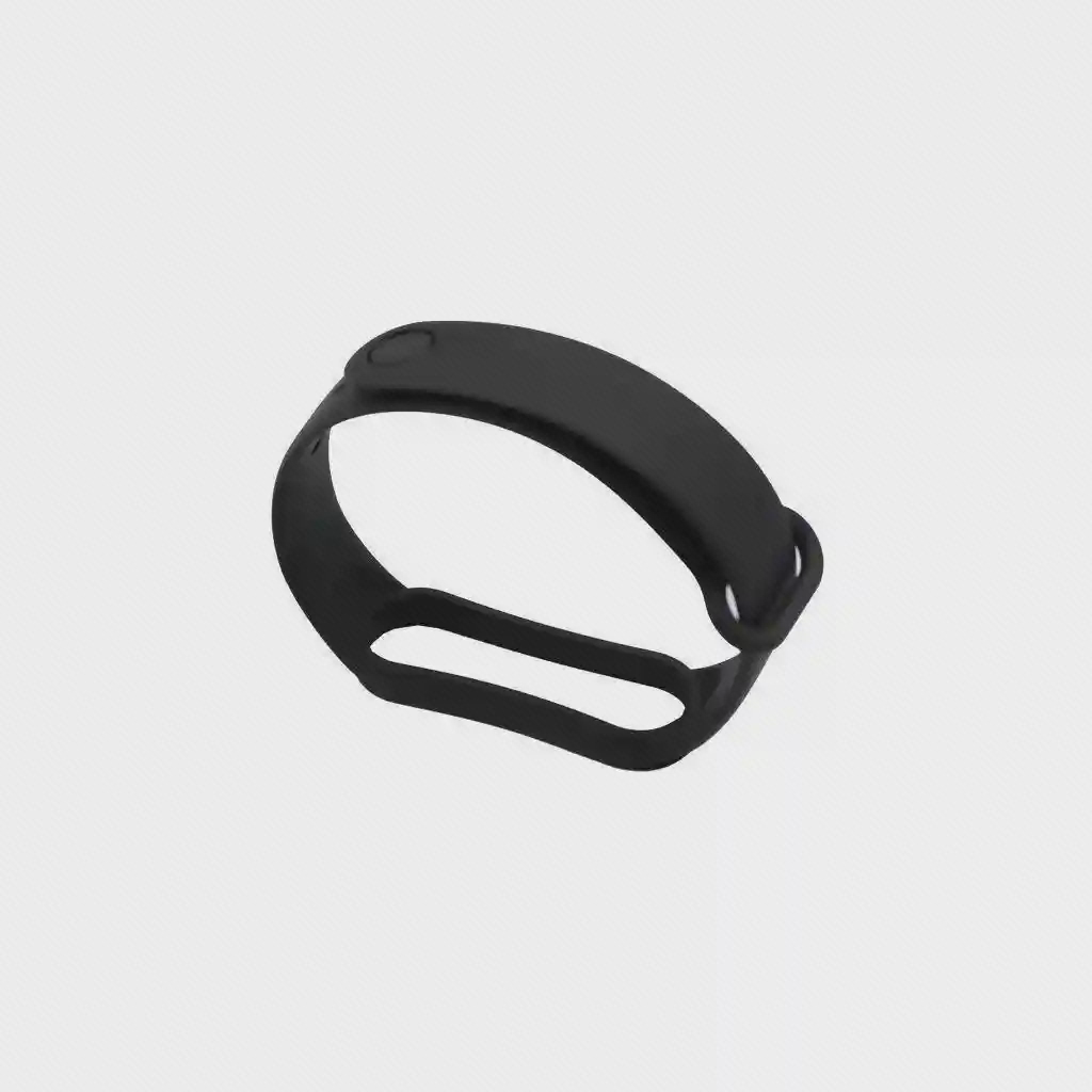 بند مشکی Xiaomi Mi Band 7 بند مشکی Mi Band 7 با محفظه خالی کپسول و اتصال بسته