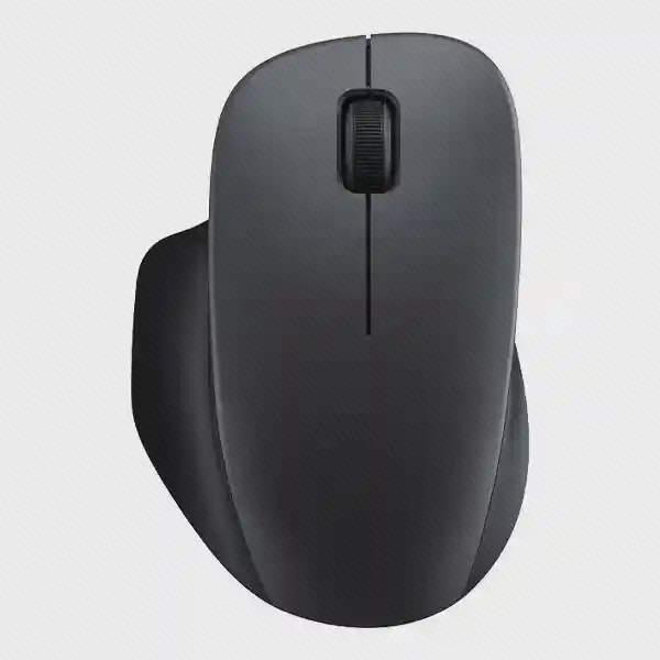 ماوس مشکی Xiaomi Comfort Edition با تکیه‌گاه شست و چرخ اسکرول