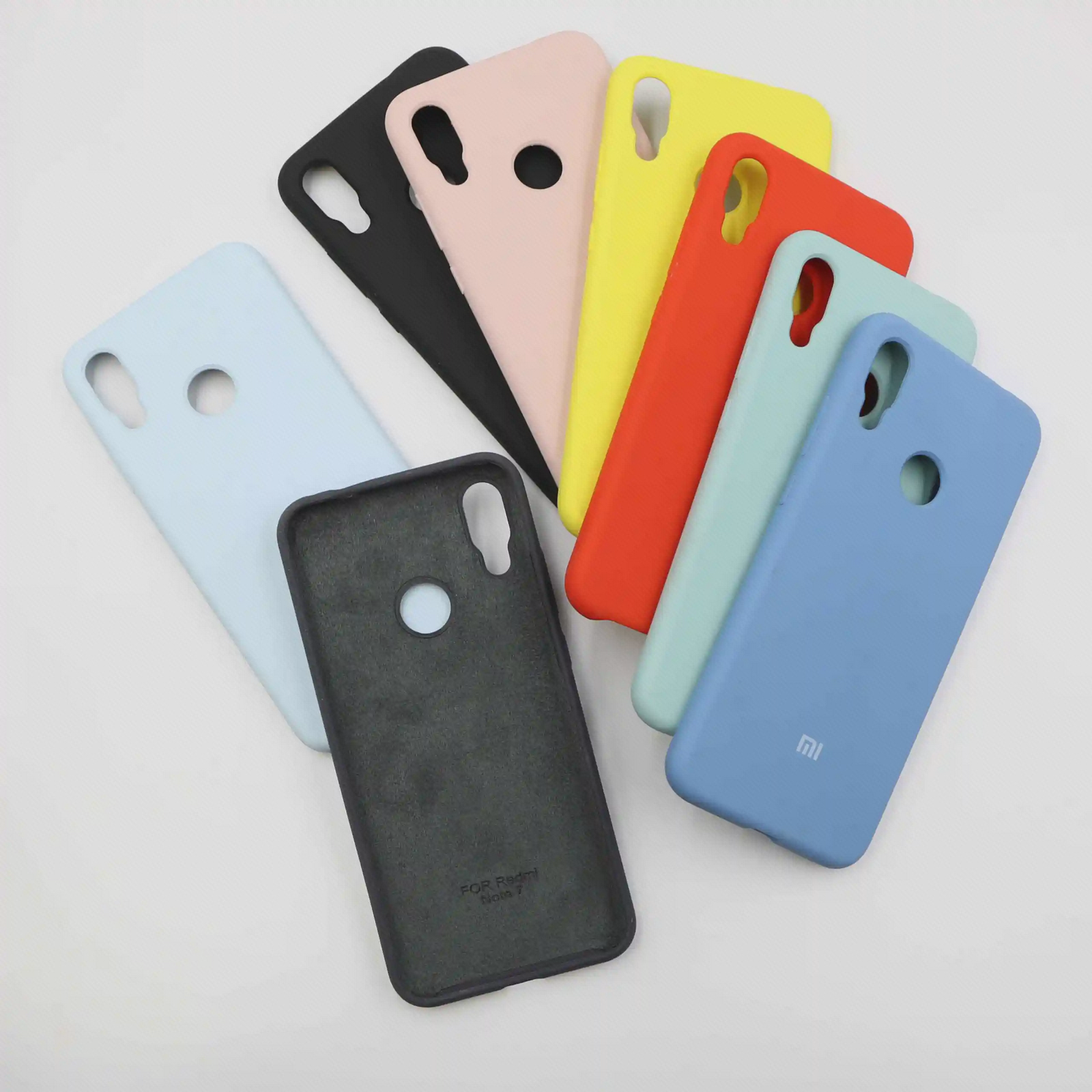 رنگبندی کاور Redmi Note 7 کاورهای رنگی Redmi Note 7 با برش دوربین و سوراخ گرد حسگر