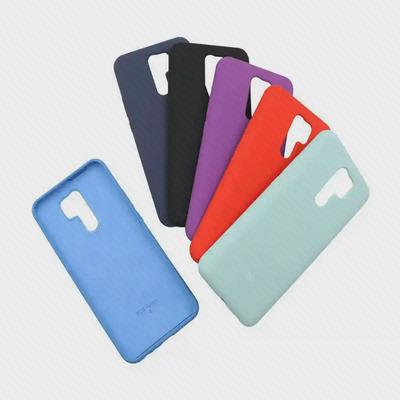 رنگبندی کاور Redmi 9 کاورهای Redmi 9 در رنگهای آبی، تیره، بنفش، قرمز و سبز روشن