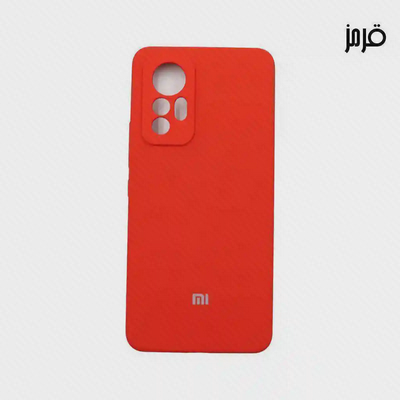 کاور قرمز Xiaomi 12 Lite با برش گرد بزرگ دوربین اصلی
