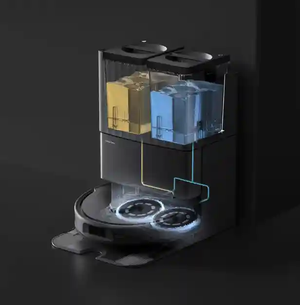 جارو رباتیک روبوراک مدل Roborock Qrevo Plus - داک چند منظوره ی Qrevo plus