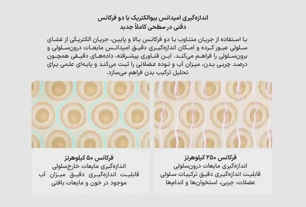 توضیح اندازه‌گیری امپدانس دوفرکانسی ۵۰ و ۲۵۰ کیلوهرتز