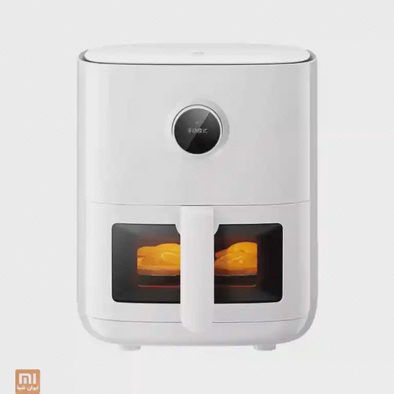هواپز Xiaomi Air Fryer Pro 4L هواپز سفید شیائومی Pro 4L با پنجره سبد و کنترل گرد