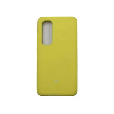 قاب زرد می نوت ۱۰ لایت پشت کاور زرد Mi Note 10 Lite با بریدگی عمودی دوربین