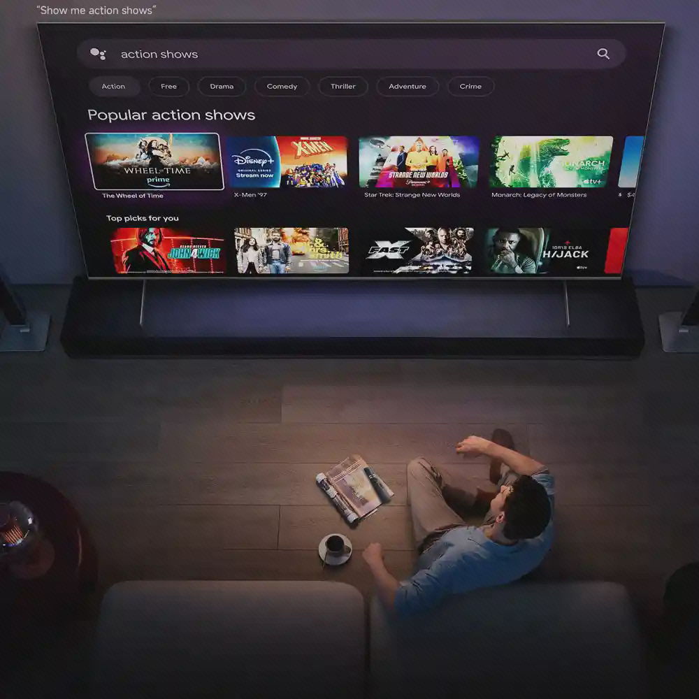رابط Google TV در تلویزیون Xiaomi TV Max 85 2025