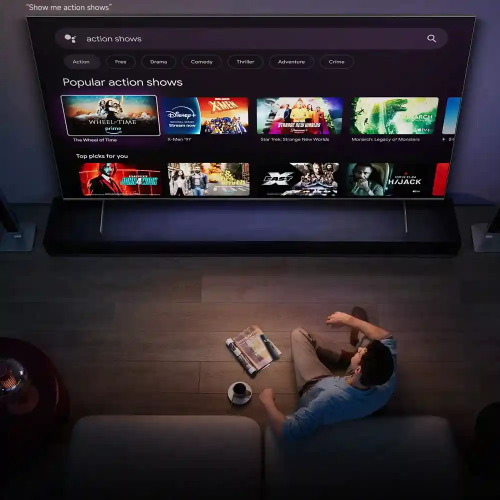 رابط Google TV در تلویزیون Xiaomi TV Max 85 2025
