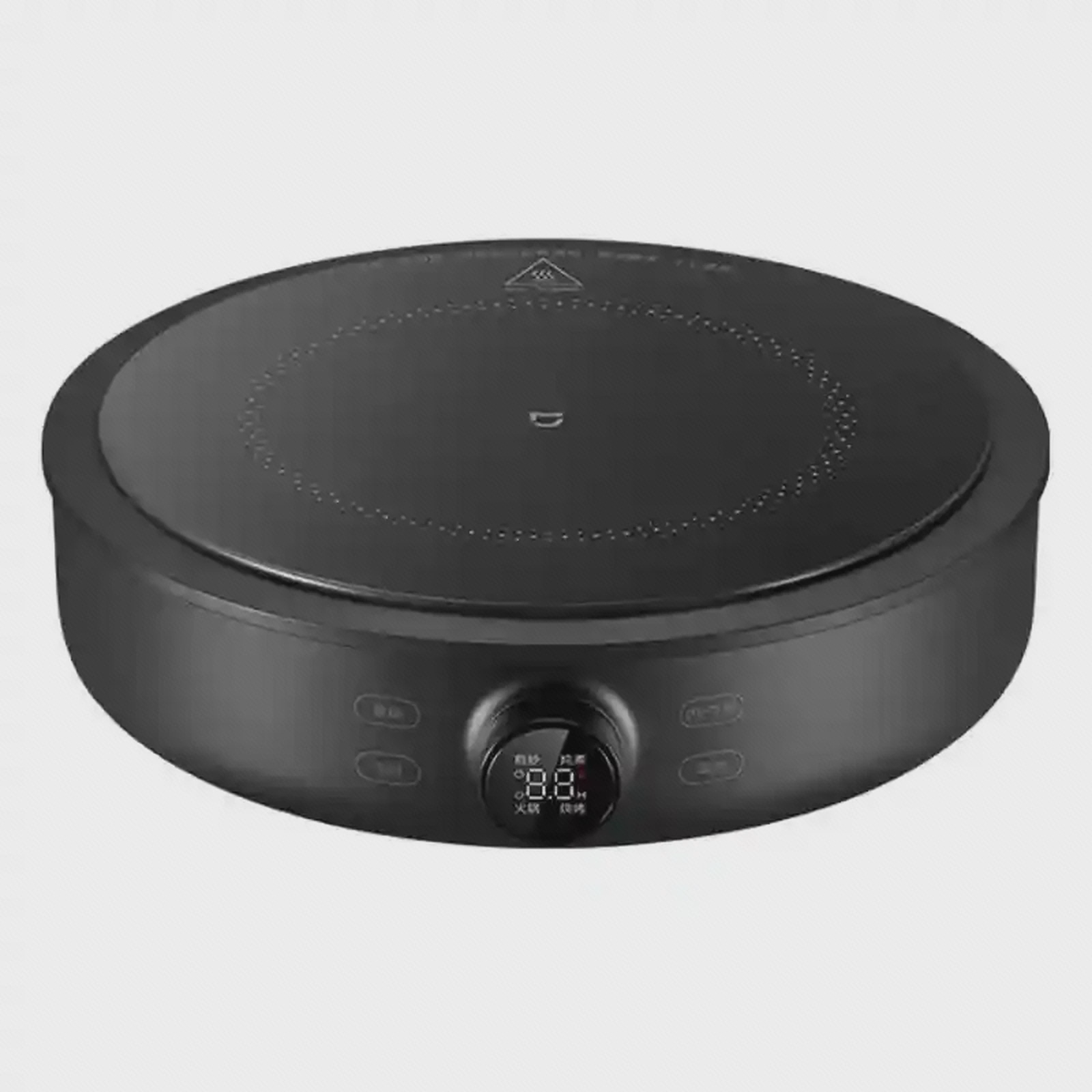 اجاق برقی شیائومی Stove S1 اجاق گرد مشکی Xiaomi Stove S1 با صفحه سرامیکی از نمای مایل