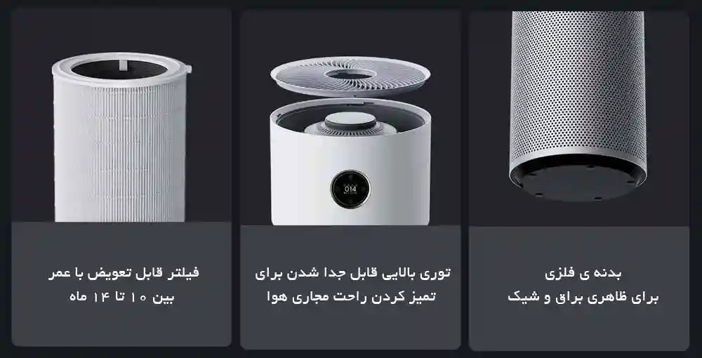 تصفیه هوا شیائومی مدل mi smart air puritier ELITE (گلوبال) - ظاهر الیت