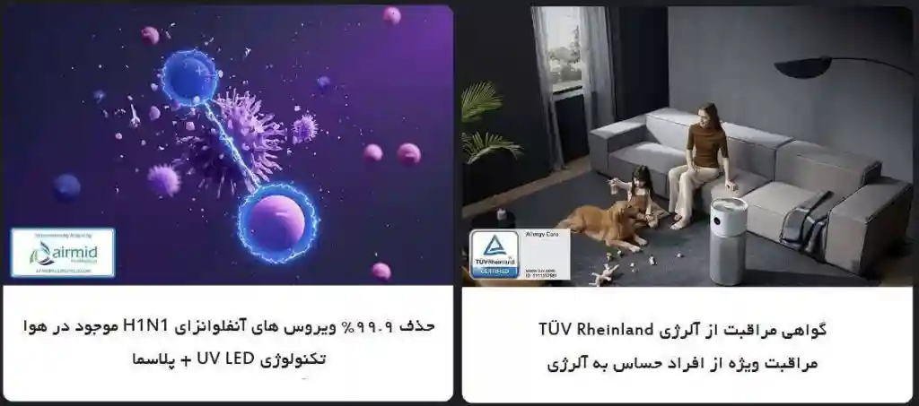 تصفیه هوا شیائومی مدل mi smart air puritier ELITE (گلوبال) - دستگاه تصفیه هوای شیائومی مدل الیت
