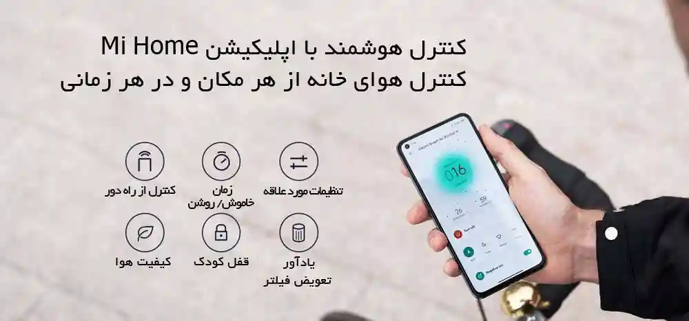 تصفیه هوا شیائومی مدل mi smart air puritier ELITE (گلوبال) - هوای تمیز که قابل مشاهده است - نمای 2
