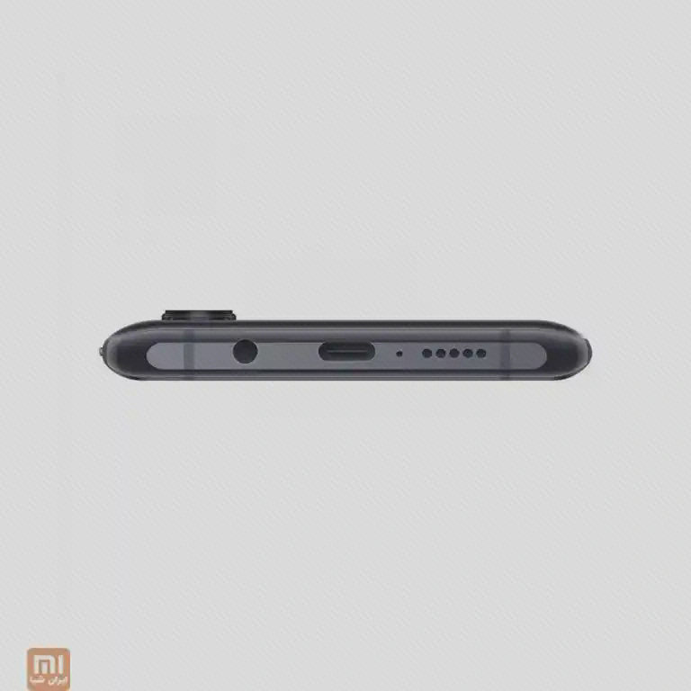 لبهٔ پایین Mi Note 10 با جک هدفون، USB-C و خروجی بلندگو