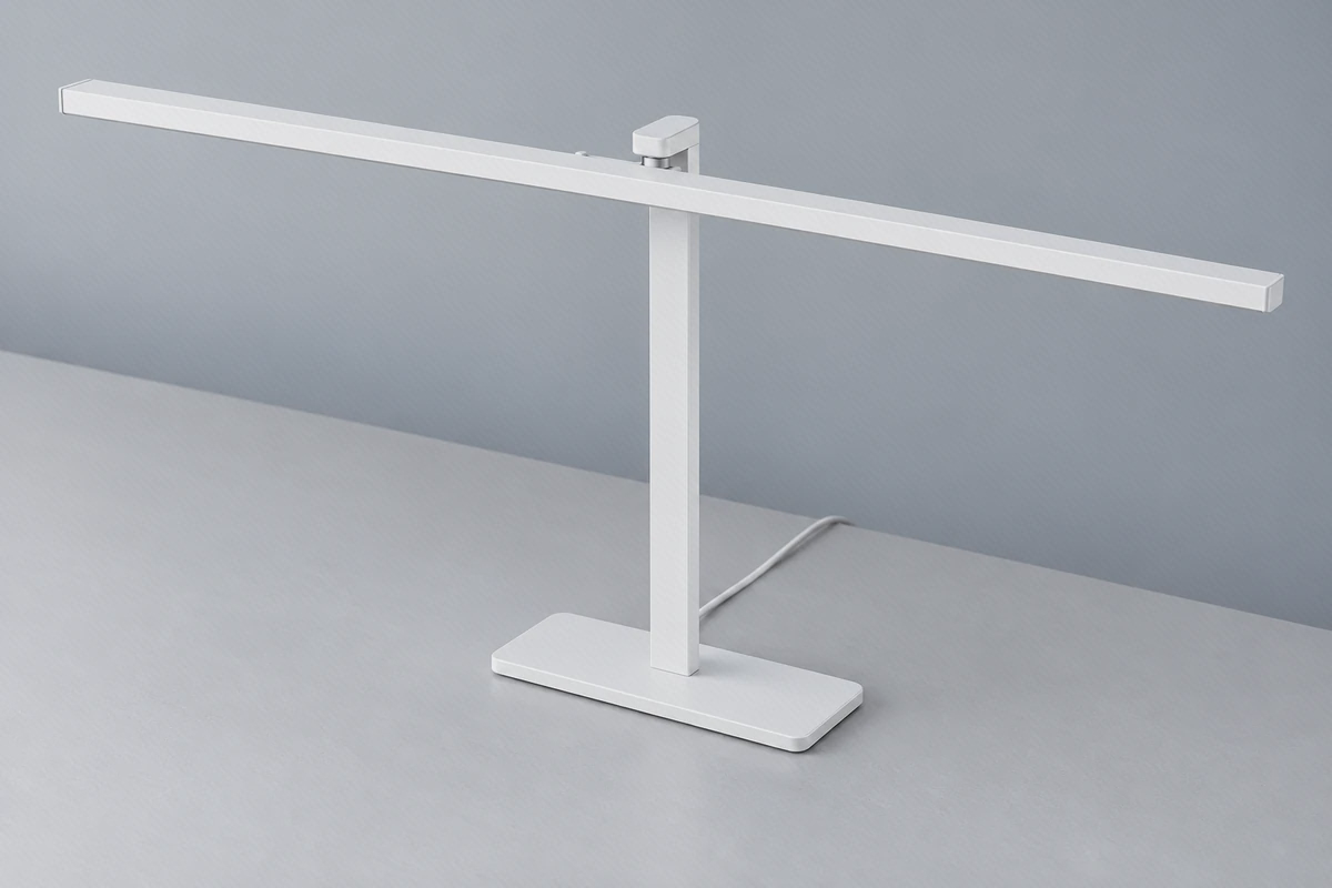 فرم سری خطی و پایهٔ چراغ میجیا ۲ نمای مایل سری خطی و پایهٔ مستطیلی چراغ Xiaomi Mijia Desk Lamp 2