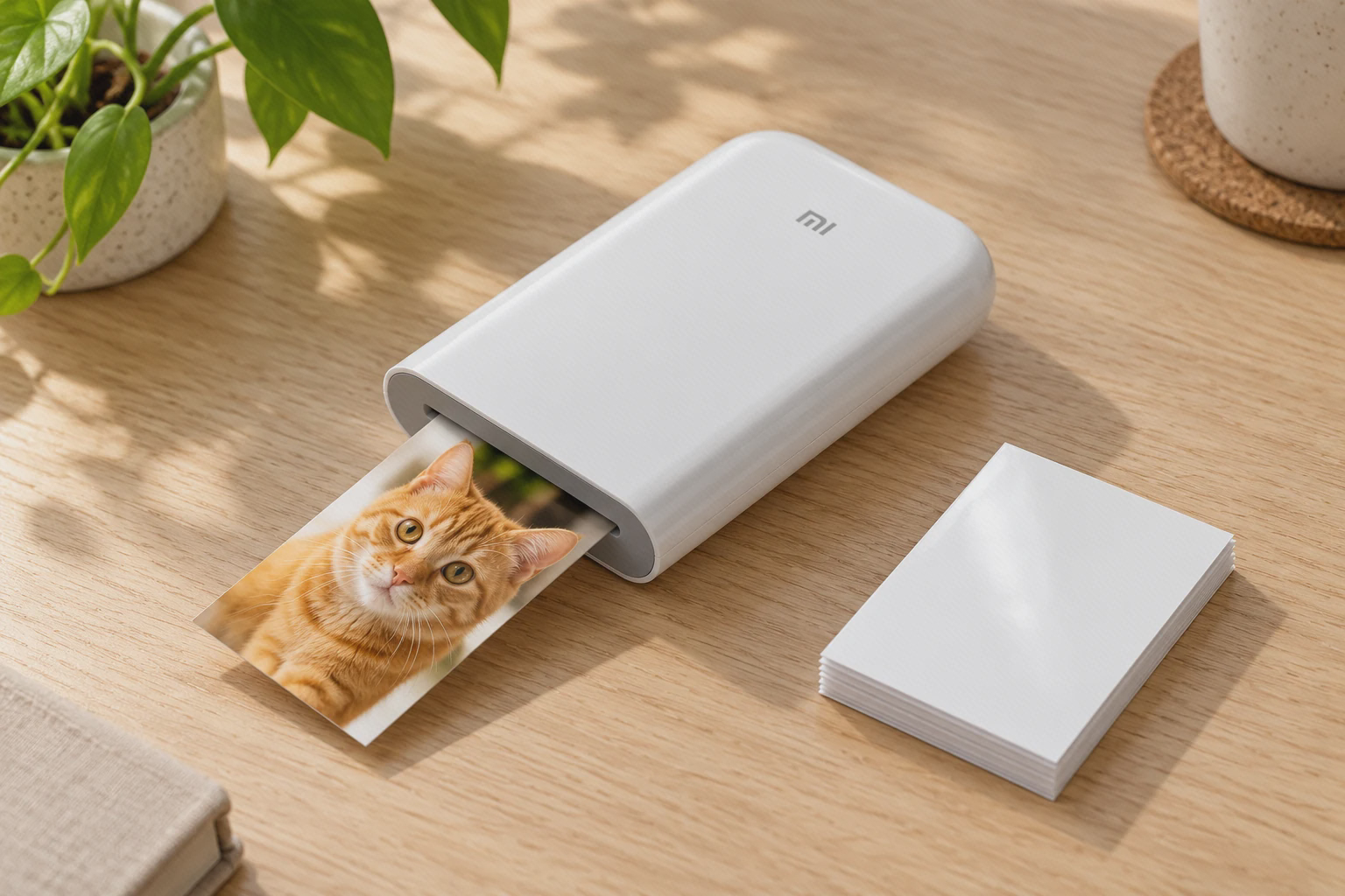چاپ عکس کوچک با کاغذ XMBXXZ10HT در چاپگر عکس قابل‌حمل Xiaomi Mi