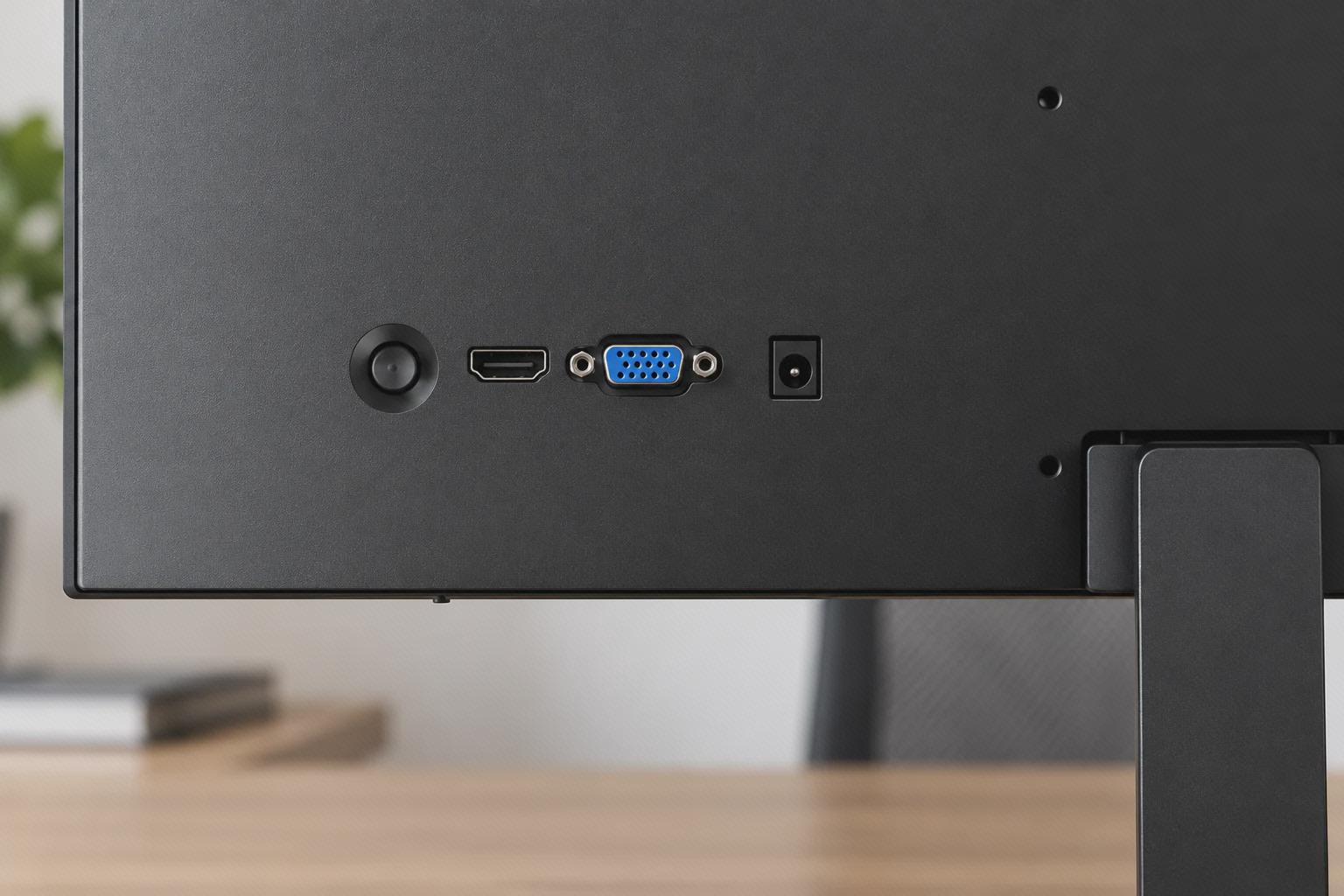 درگاه‌های HDMI و VGA پشت مانیتور A22i