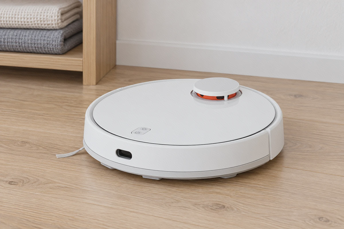 بازسازی شکل مدل Xiaomi Mop P بازسازی نمای مدل سفید Xiaomi Mop P؛ این تصویر وضعیت واقعی نمونهٔ دستدوم را نشان نمیدهد