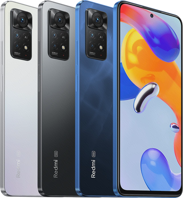 مرجع رسمی Redmi Note 11 Pro 5G با سه دوربین و نشان 5G روی پشت