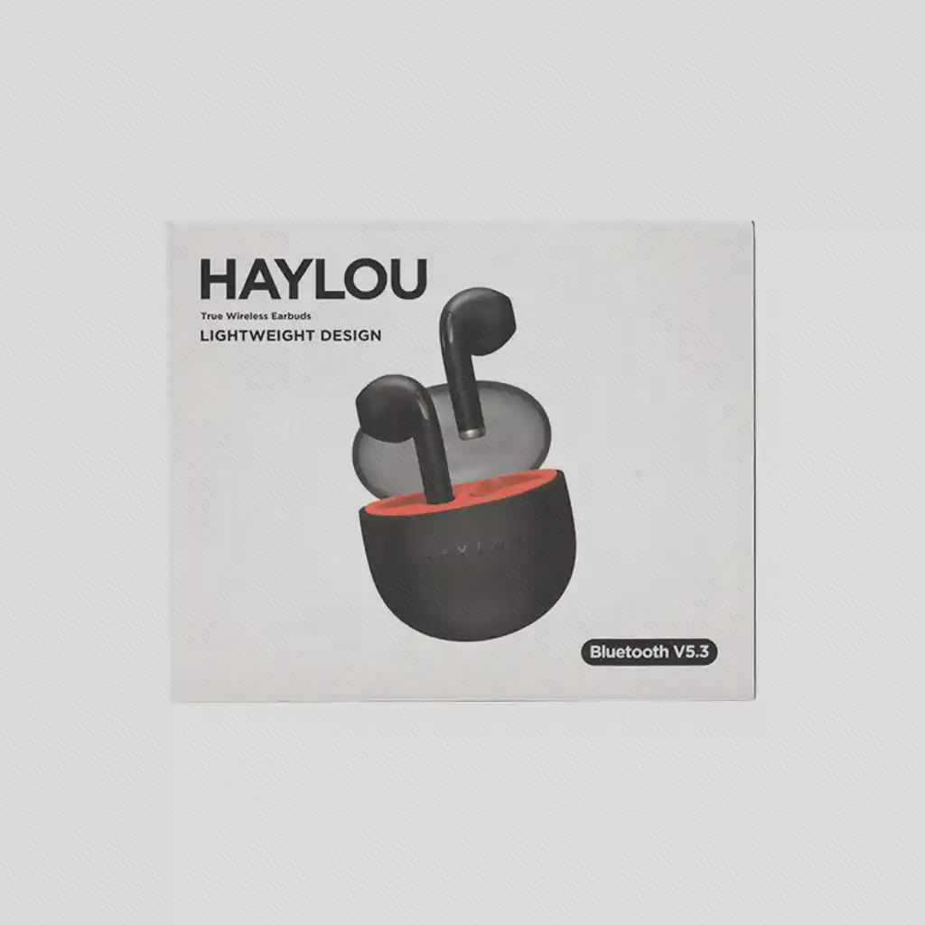 جعبه Haylou با طرح X1 Neo مشکی و نوشته Bluetooth V5.3