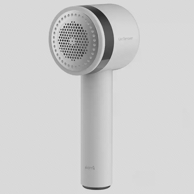 پرزگیر سفید Deerma DEM-MQ811 با سر گرد مشبک، حلقهٔ تیره و دستهٔ بلند
