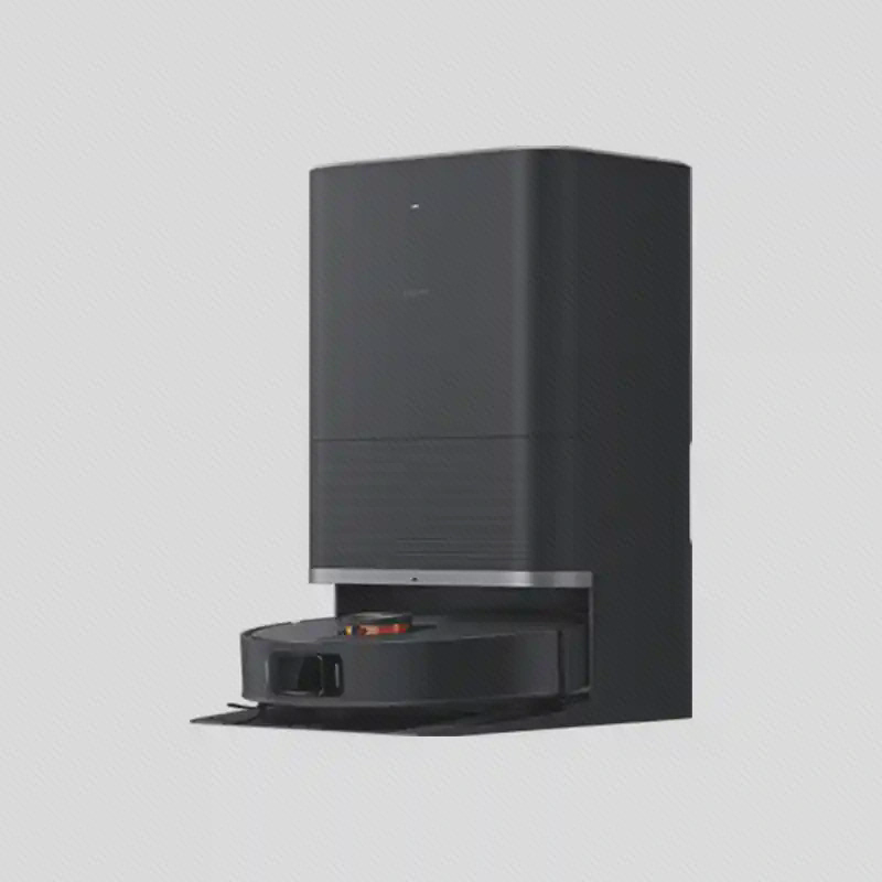 مجموعهٔ ربات و ایستگاه X20 Max جارو رباتیک مشکی Xiaomi X20 Max در پایین ایستگاه بلند