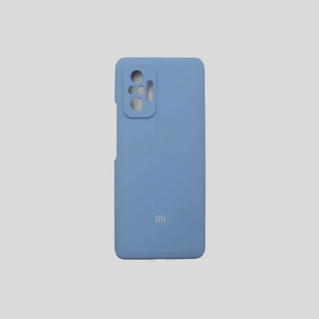 جزئیات برش قاب آبی Note 10 Pro نمای پشت قاب آبی Redmi Note 10 Pro با دهانههای گرد دوربین و بازشوی کشیدهٔ کناری