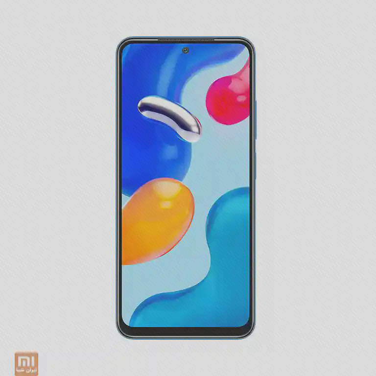 نمای جلوی Redmi Note 11S با دوربین سلفی مرکزی و نمایشگر روشن