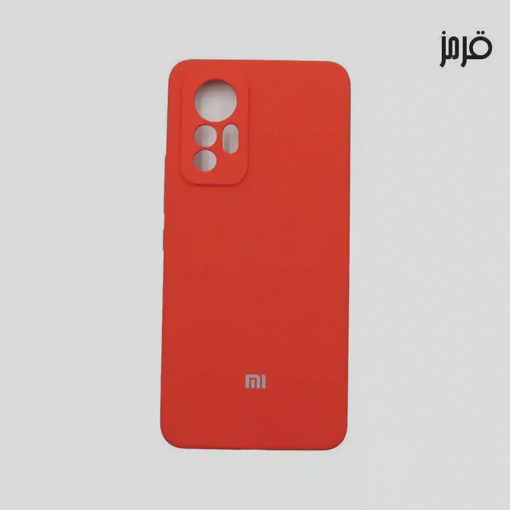 کاور قرمز گوشی Xiaomi 12 Lite کاور قرمز Xiaomi 12 Lite با برش لنزها و فلاش