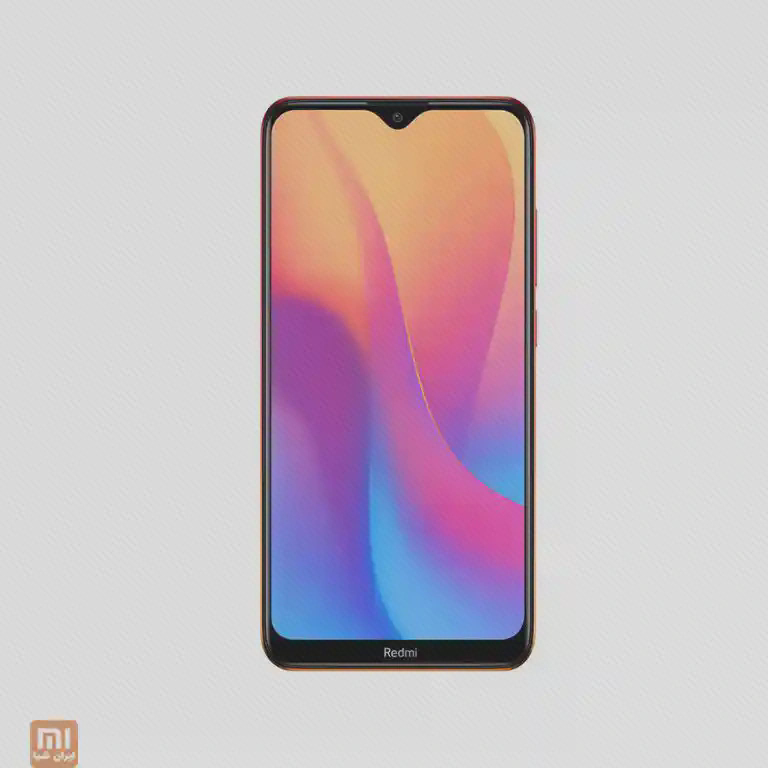 نمای جلوی ردمی 8A با بریدگی قطره‌ای دوربین سلفی و نشان Redmi