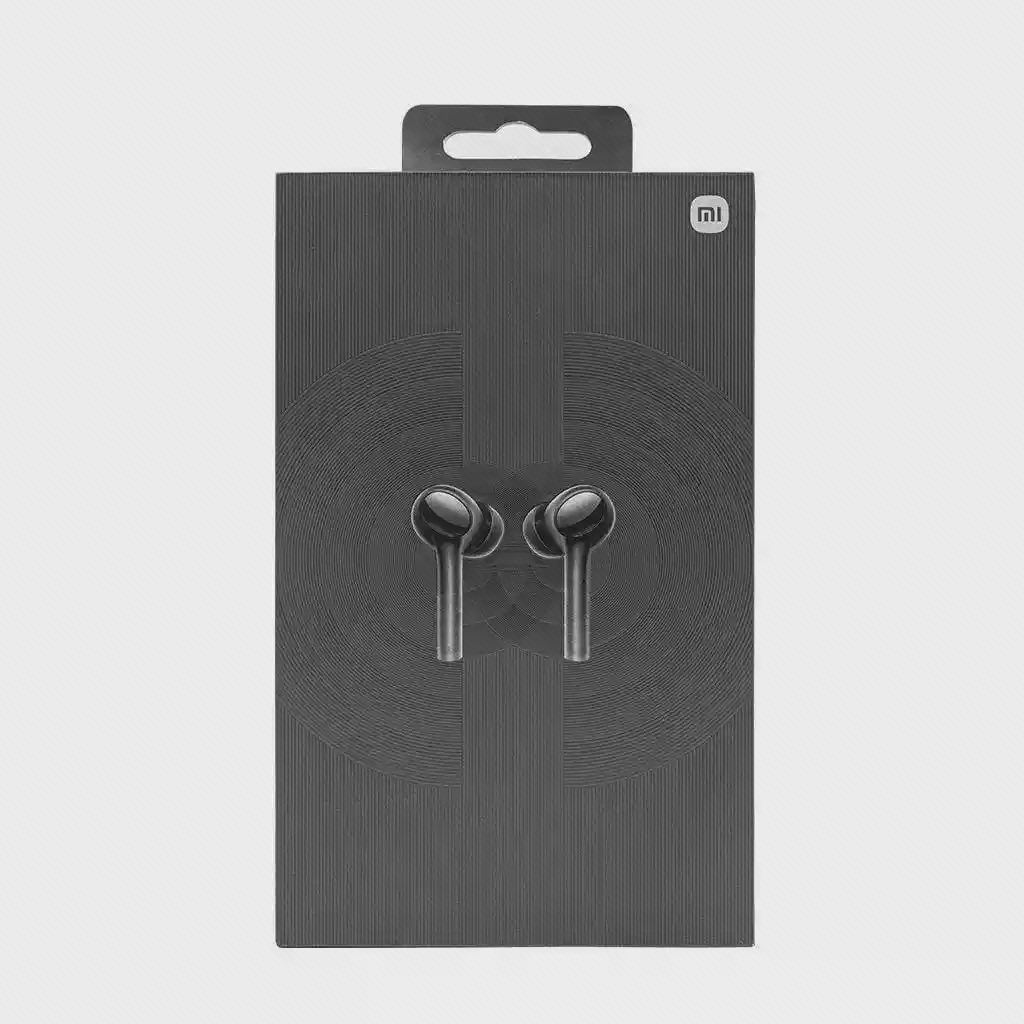 جعبه تیره شیائومی با طرح ایربادهای ساقه‌دار و سری سیلیکونی Earphones 2 Pro