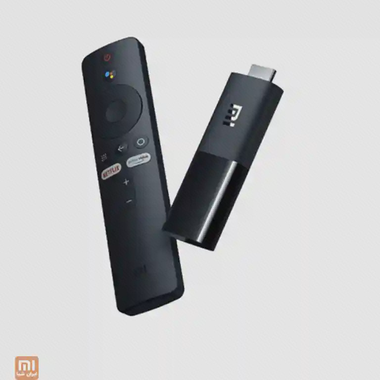ریموت و دانگل Mi TV Stick ریموت Mi TV Stick با کلید دستیار صوتی کنار دانگل HDMI