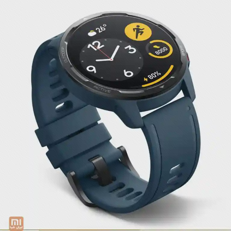 حاشیه و بند نمونهٔ آبی S1 Active S1 Active آبی با نوشتهٔ SPORT روی حاشیه و بند سوراخدار سگکی