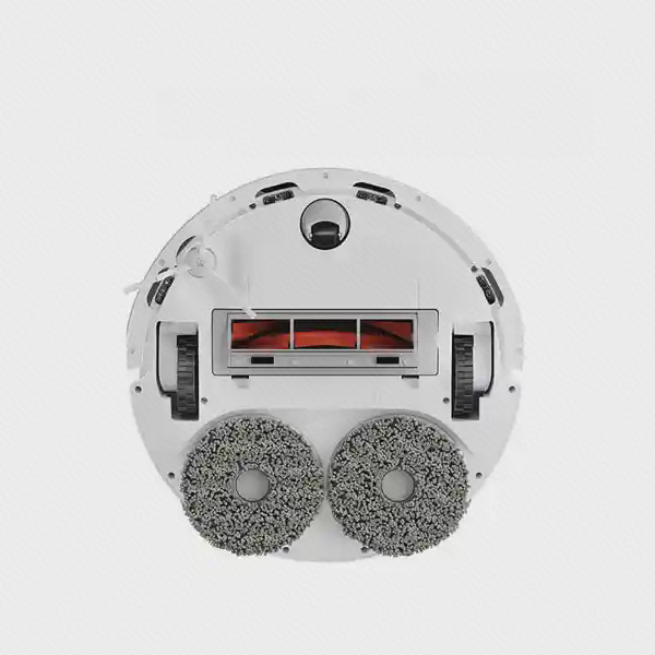نمای زیر Xiaomi X20 با دو پد تی گرد خاکستری و برس مرکزی قرمز