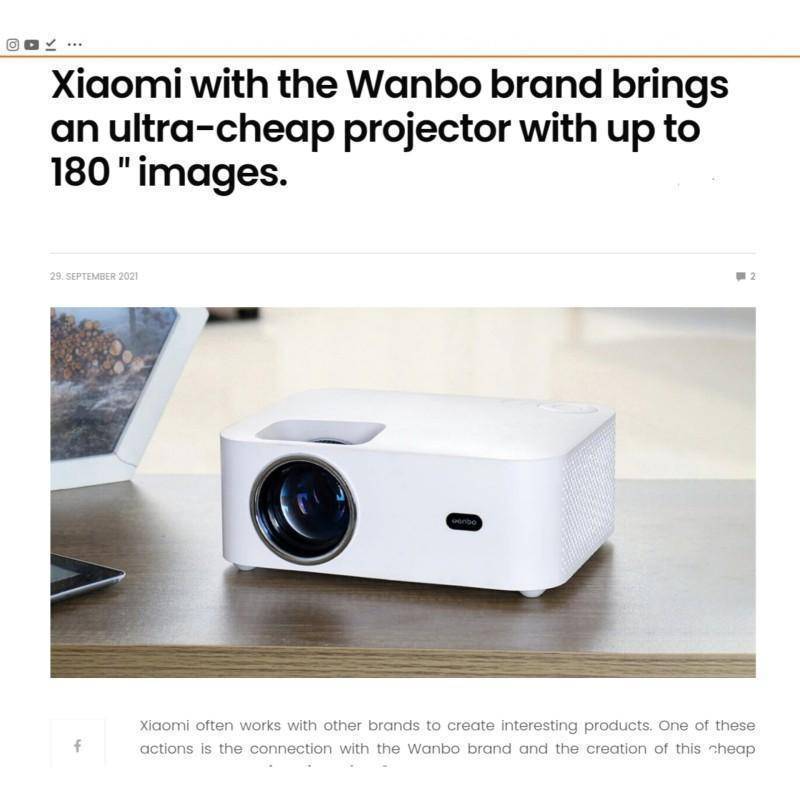 ویدئو پروژکتور ونبو مدل Wanbo X1