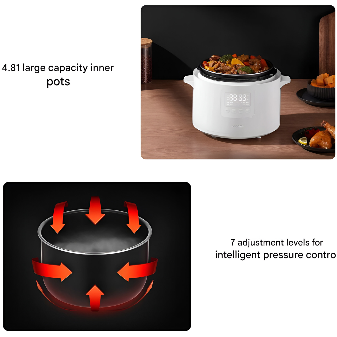 زودپز چند منظوره شیائومی مدل MYL02-1 سایز 4.8L ( گلوبال )