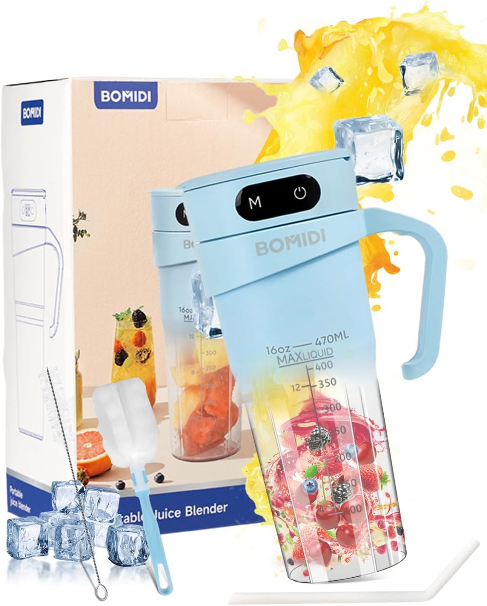 مخلوط کن قابل حمل شارژی شیائومی مدل Bomidi JB01 - Image 5