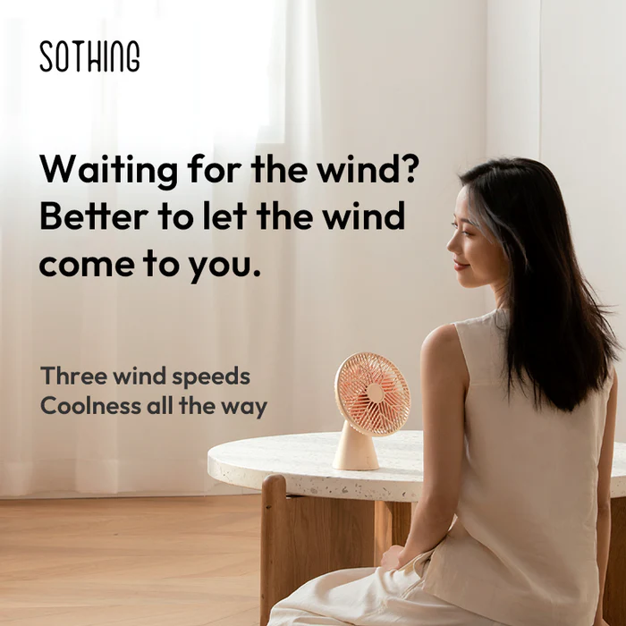 پنکه شارژی شیائومی مدل Sothing Forest Desktop Fan - Image 5