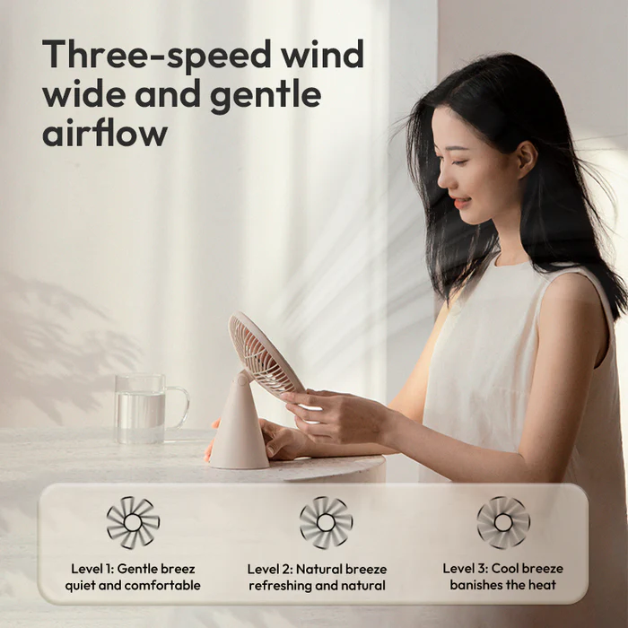 پنکه شارژی شیائومی مدل Sothing Forest Desktop Fan - Image 3